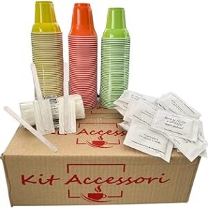 Kit Sugar + Stirrers + Plastic Cups