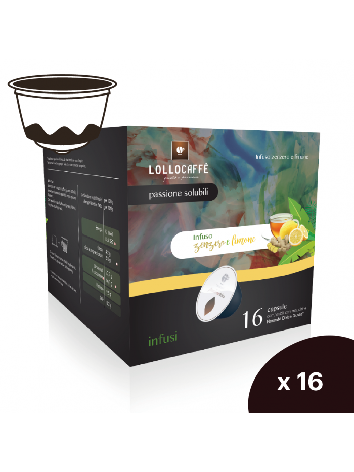 Ginger Lemon - Capsules compatible with Nescafè Dolce Gusto® (16pcs)